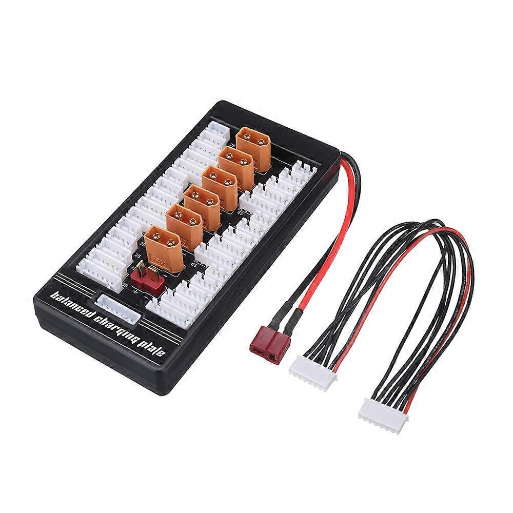 2-6S XT60 Plug Parallel Charging Board Para Board XT60 Plug 40MM Banana Plug T Plug Input for Imax B6 B6AC Charger