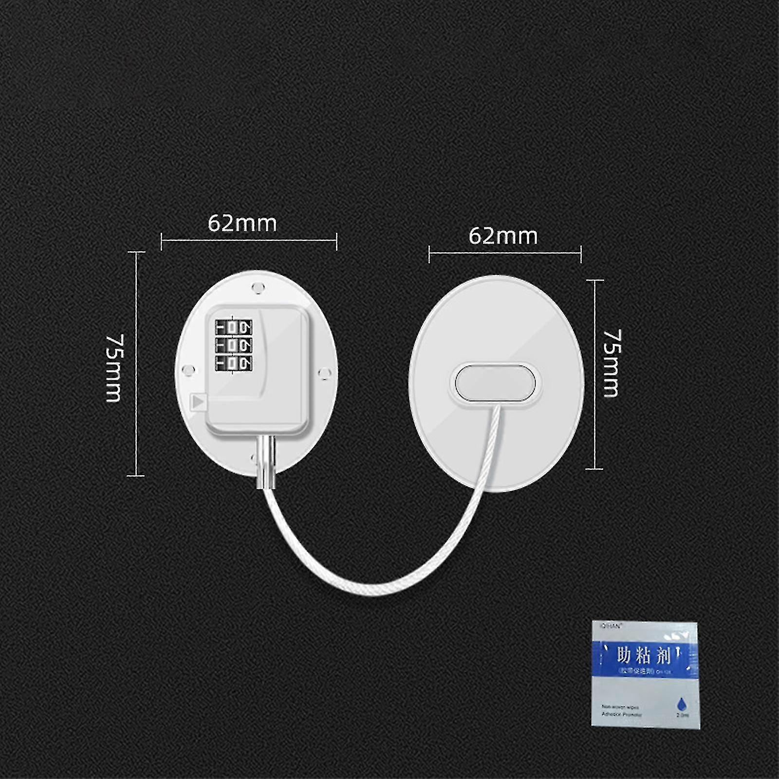 2 kpl Jääkaappilukko, Jääkaappi lapsille, Pakastin lapsille Avaimeton Turvakaappi Lukot kaappeihin Kaapit Laatikot Ikkuna