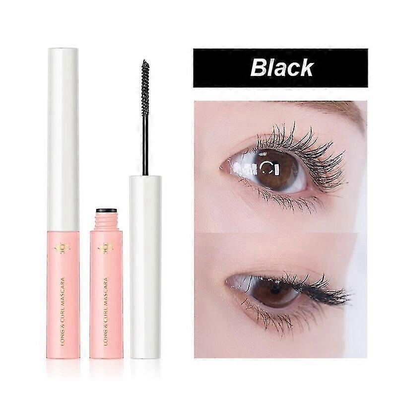 Kiss Beauty Ultra-fine Mascara Curl Thick Alongeing Eyelash Mascara Impermeável Não Borrada Curling Fine Brush Maquiagem de Rímel