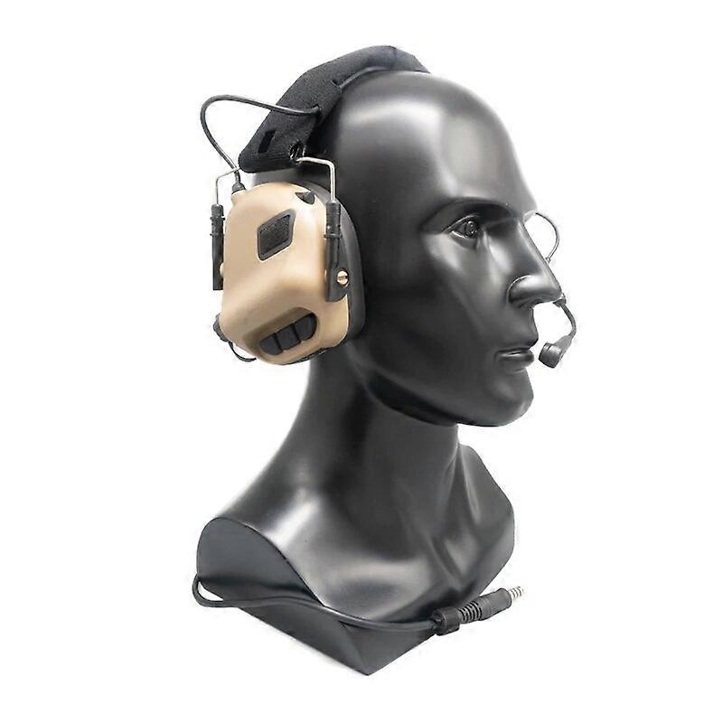 Headset Taktis M32 MOD3 Penutup Telinga Berburu & Menembak dengan Mikrofon Amplifikasi Suara Mendukung Komunikasi PTT