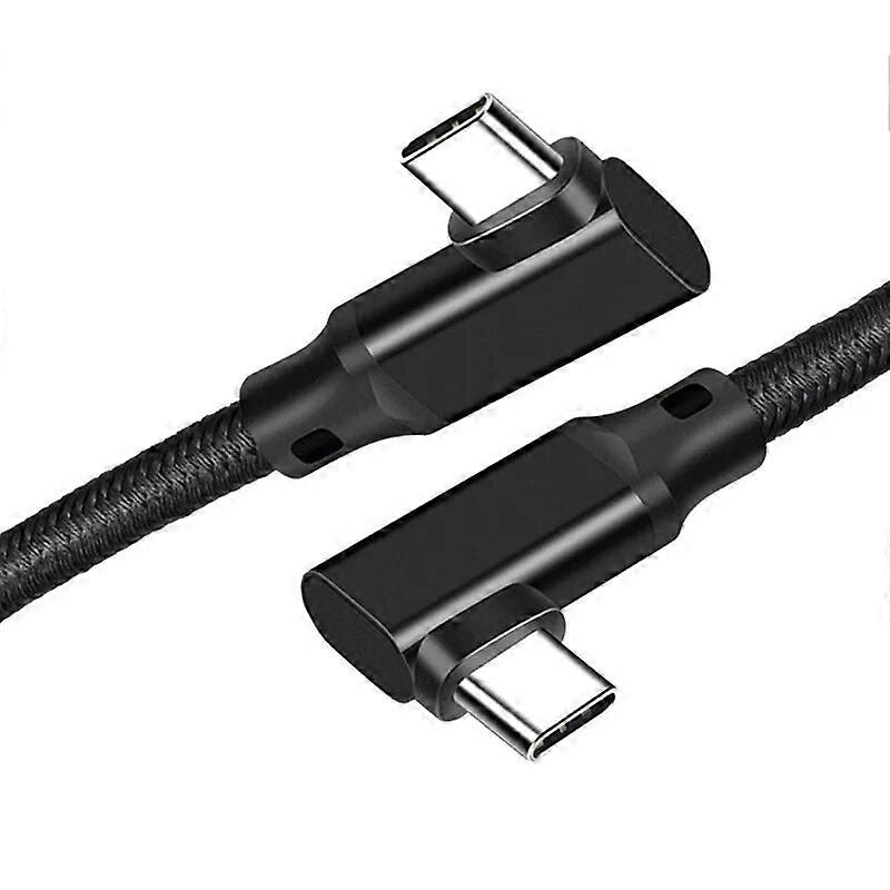 USB3.2Gen2 * 2 Dvojité koleno Type-C Datová Linka Samec 4K@60HzNa Samce Projekce 5A Rychlá nabíjecí linka 20Gbps Rychlý přenos dat