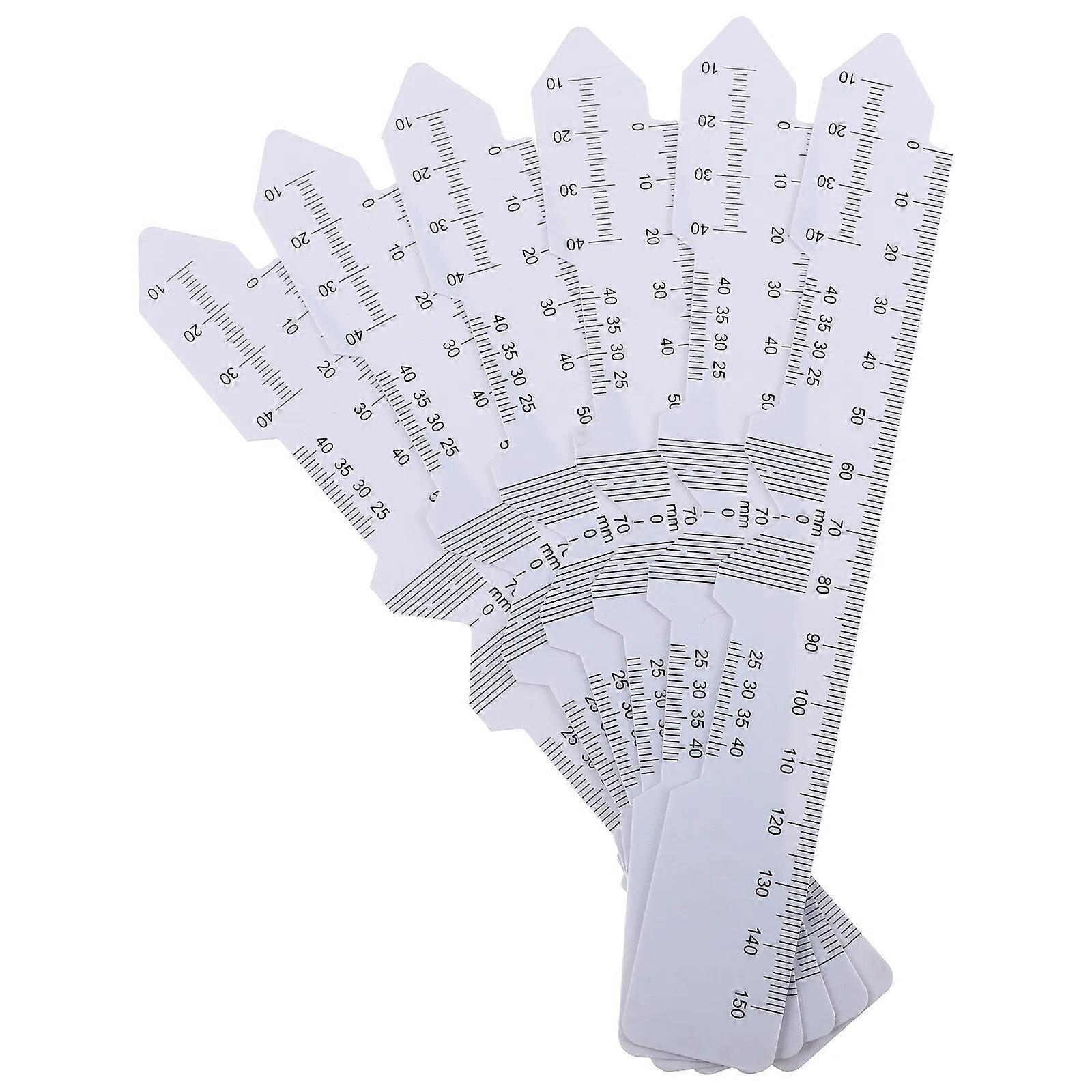 6 Pcs Pupil Distance Ruler Plastic Meter Accessories Eye Ophthalmic Tool Professional PD Optometry
