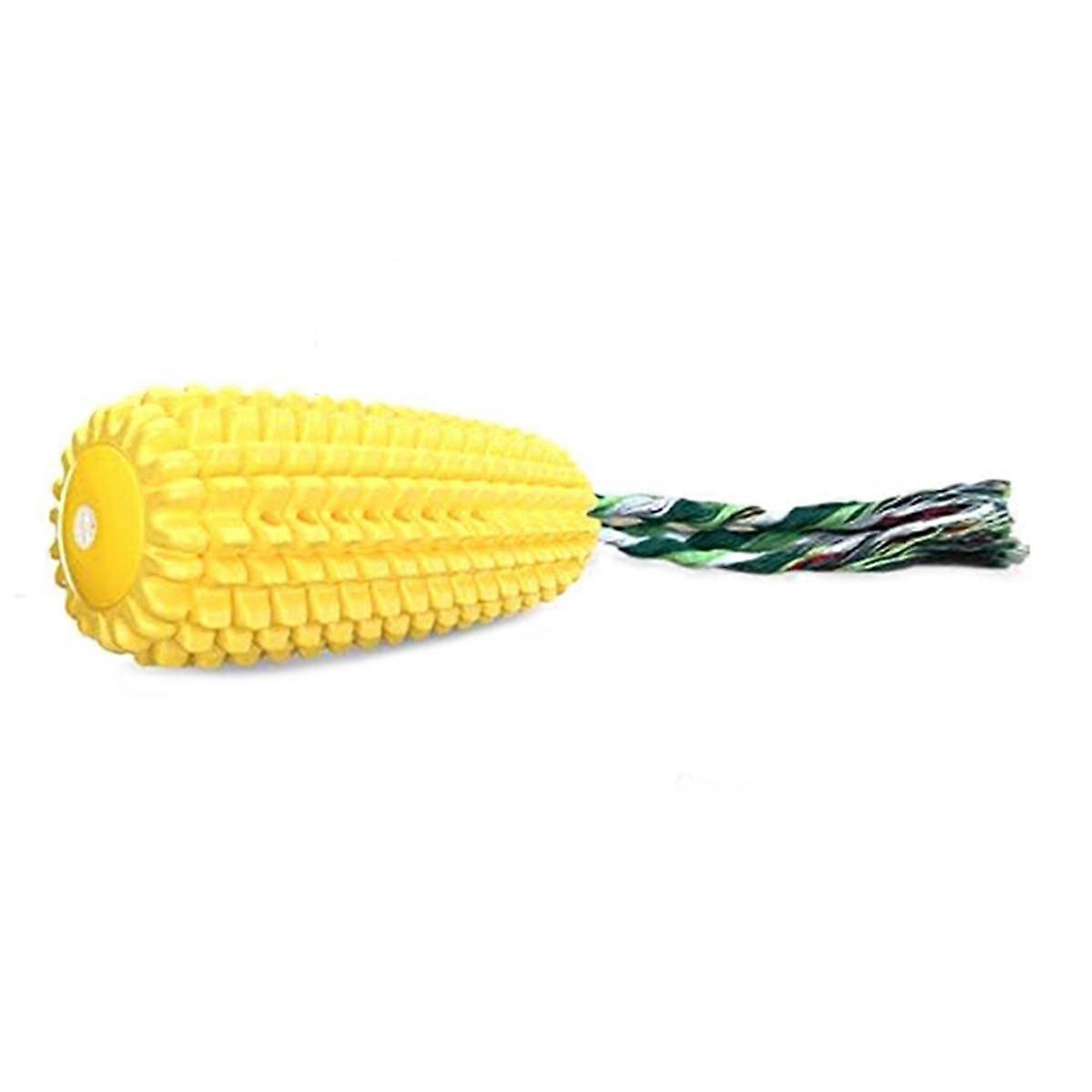 Dog Chew Toys, Indestructible Tough Durable Squeaky Interactive Dog Toys, Puppy Teeth Chew Corn Sti