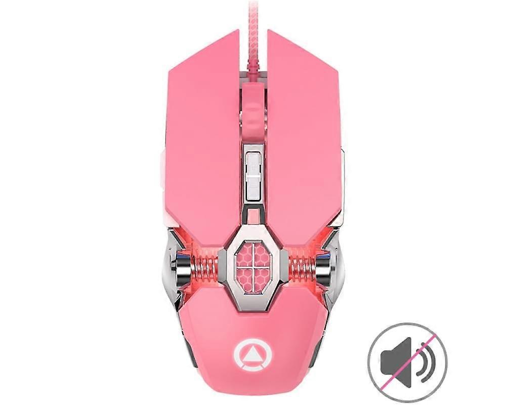 G3OS 4 Gears DPI LED Backlight Wired Mechanical Game Mouse for Computers Laptops - Mute Version