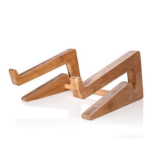 Increased Height Cooling Bamboo Laptop PC Stand