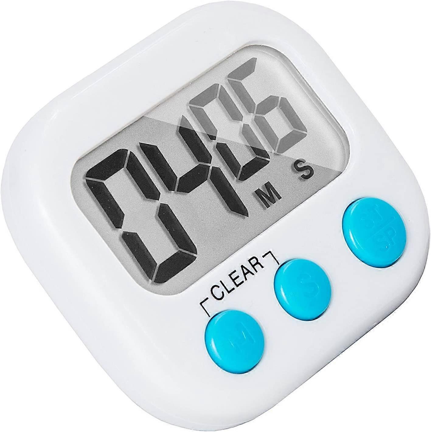Small Digital Kitchen Timer Magnetic Back and ON/Off Switch Minute Second Count Up Countdown