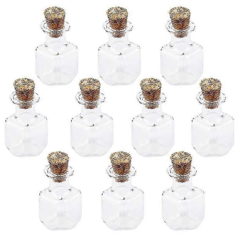 10pcs Cubic Glass Bottle