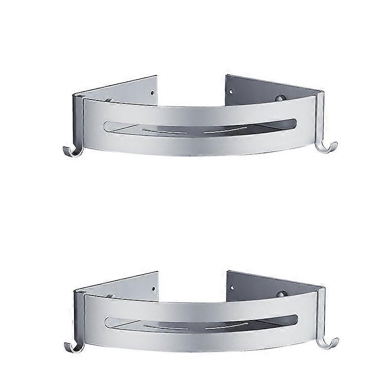 Storage Rack Wall-Mounted Without Punching Double-Layer Matte Triangle(22.5*4.5cm)