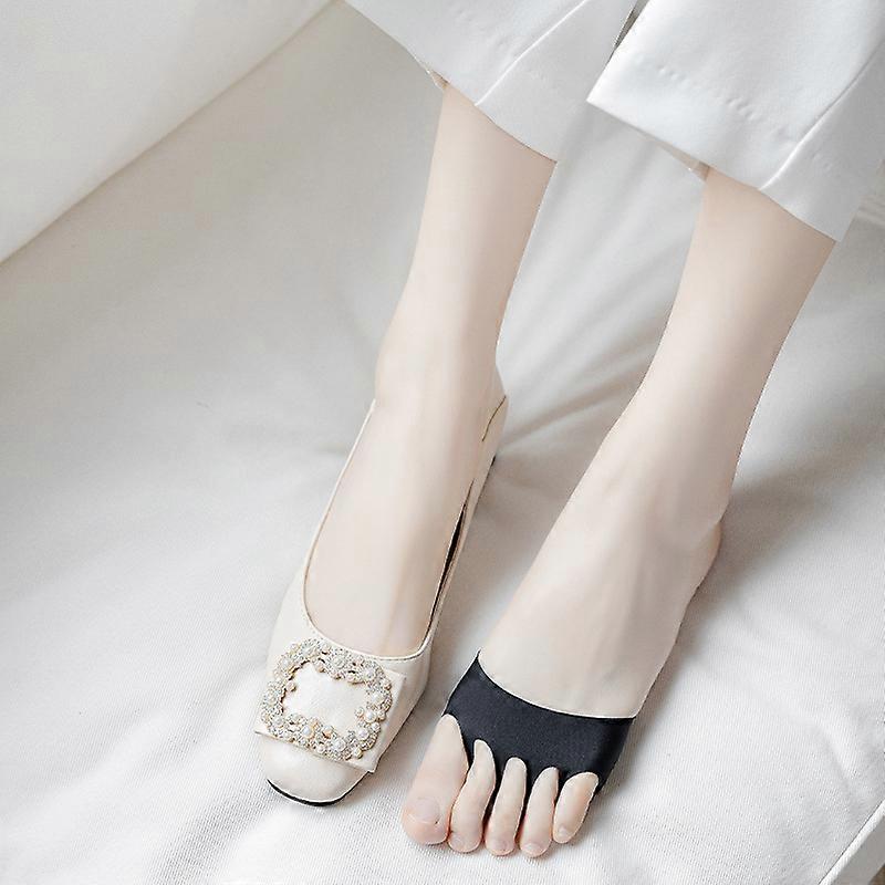 6 Pairs of Five Finger Socks Women's Summer Thin Short Socks Shallow Sweat Absorbent Breathable Split Toe Socks Mix and Match Colors