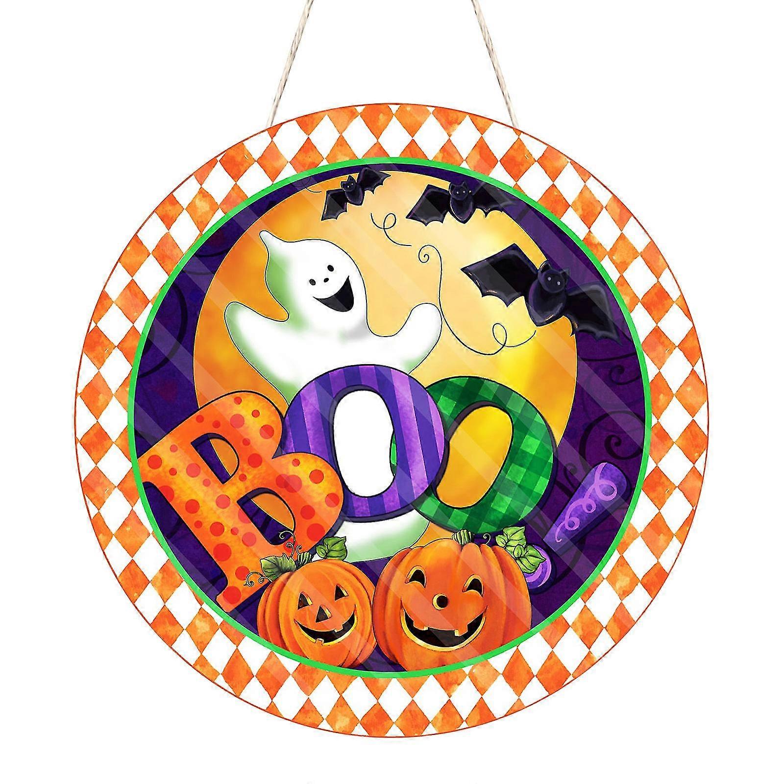 هالوين زخرفة ترحيب توقيع ديكور خمر الجدار شنقا حديقة المنزل