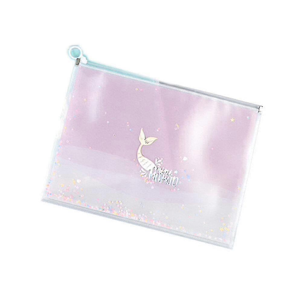 Kawaii Stationery Storage Folder File Folder Waterproof High Capacity Zipper File Organizer Folders