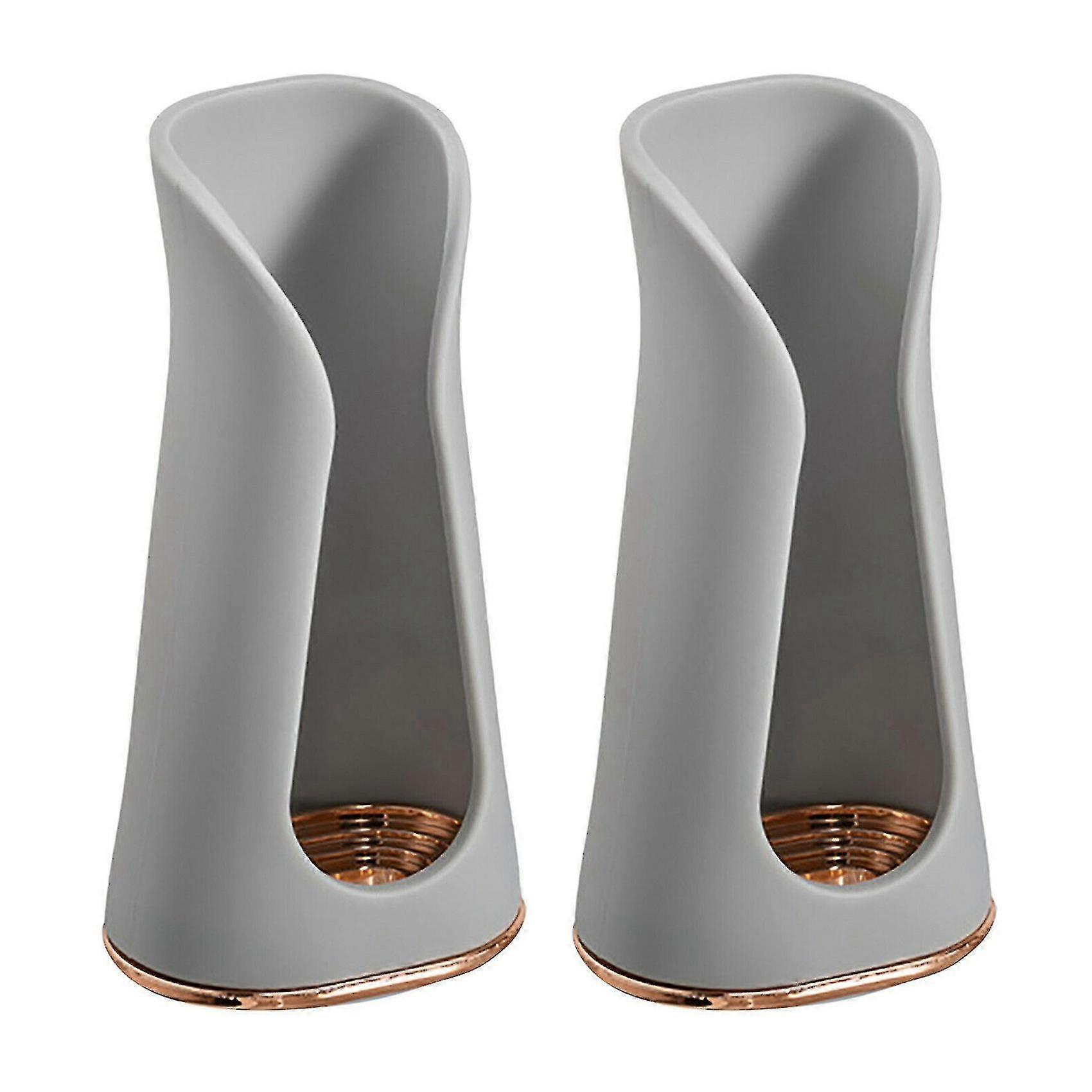 Silicone Electric Toothbrush Holder Wall-mounted Traceless Grey