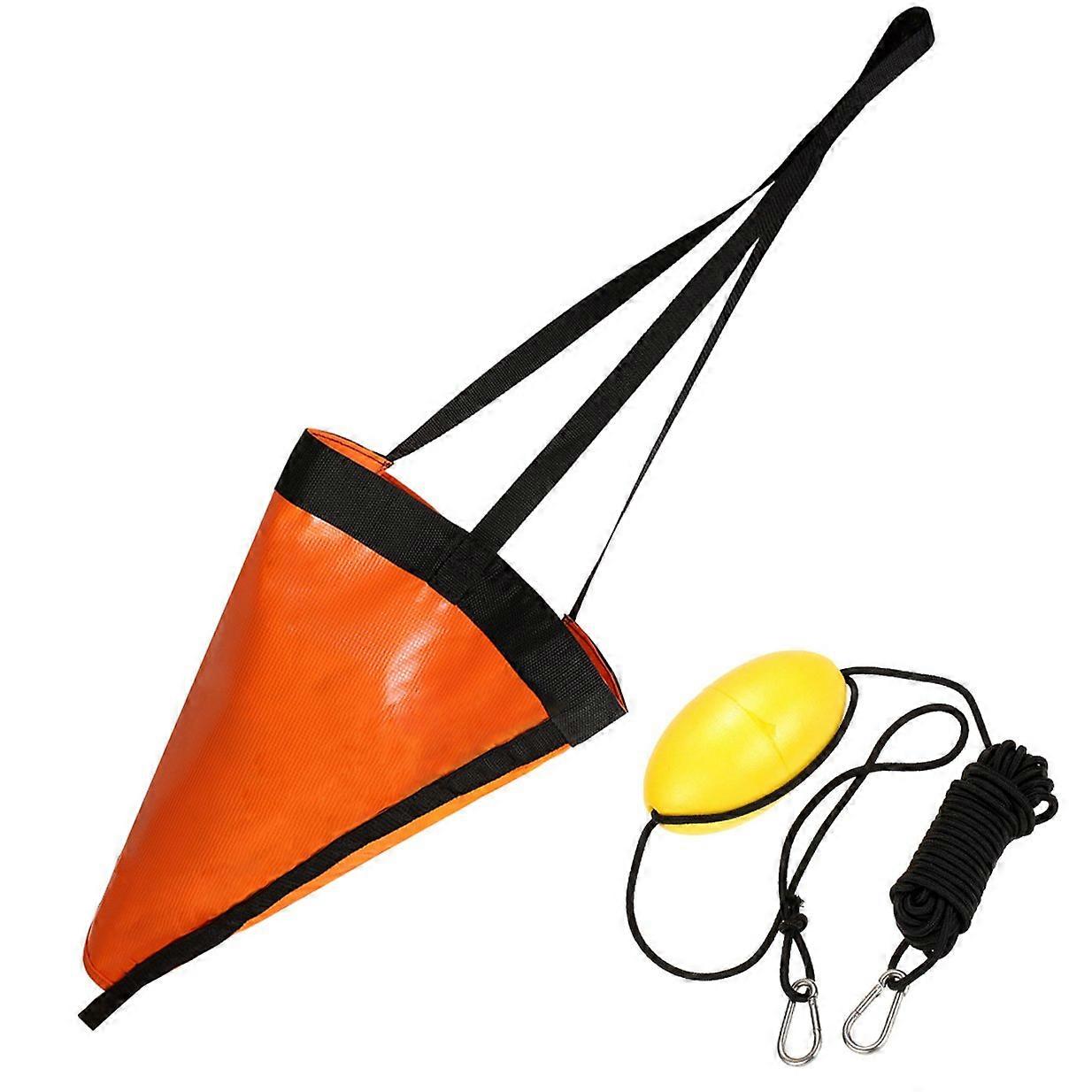 Kayak Canoe Boat Float Marine PVC Sea Anchor Drift Anchor Drogue Drifting Brake Rowing with 30ft Retrieving Tow Throw Line