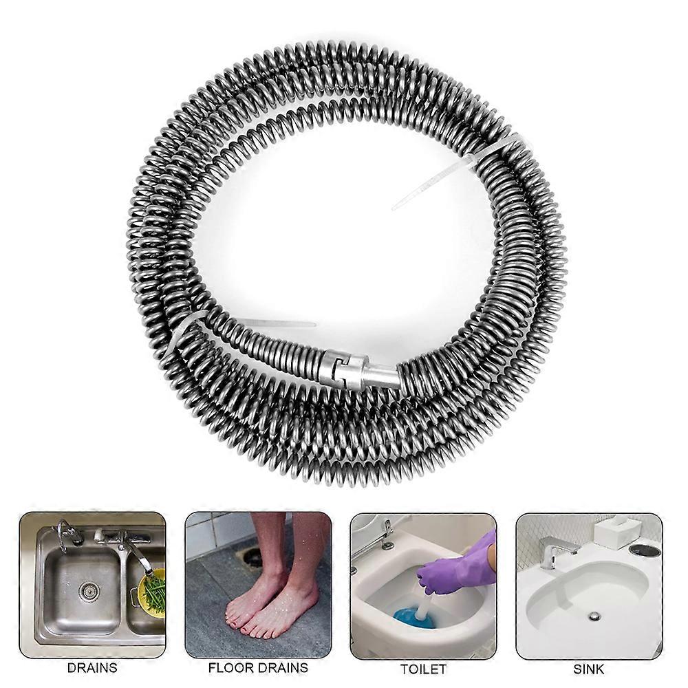 Drain Snake Cleaner Household for Kitchen Sink Clog Cleaning Tool Extension Spring Multifunctional Spring Pipe Dredging Tools