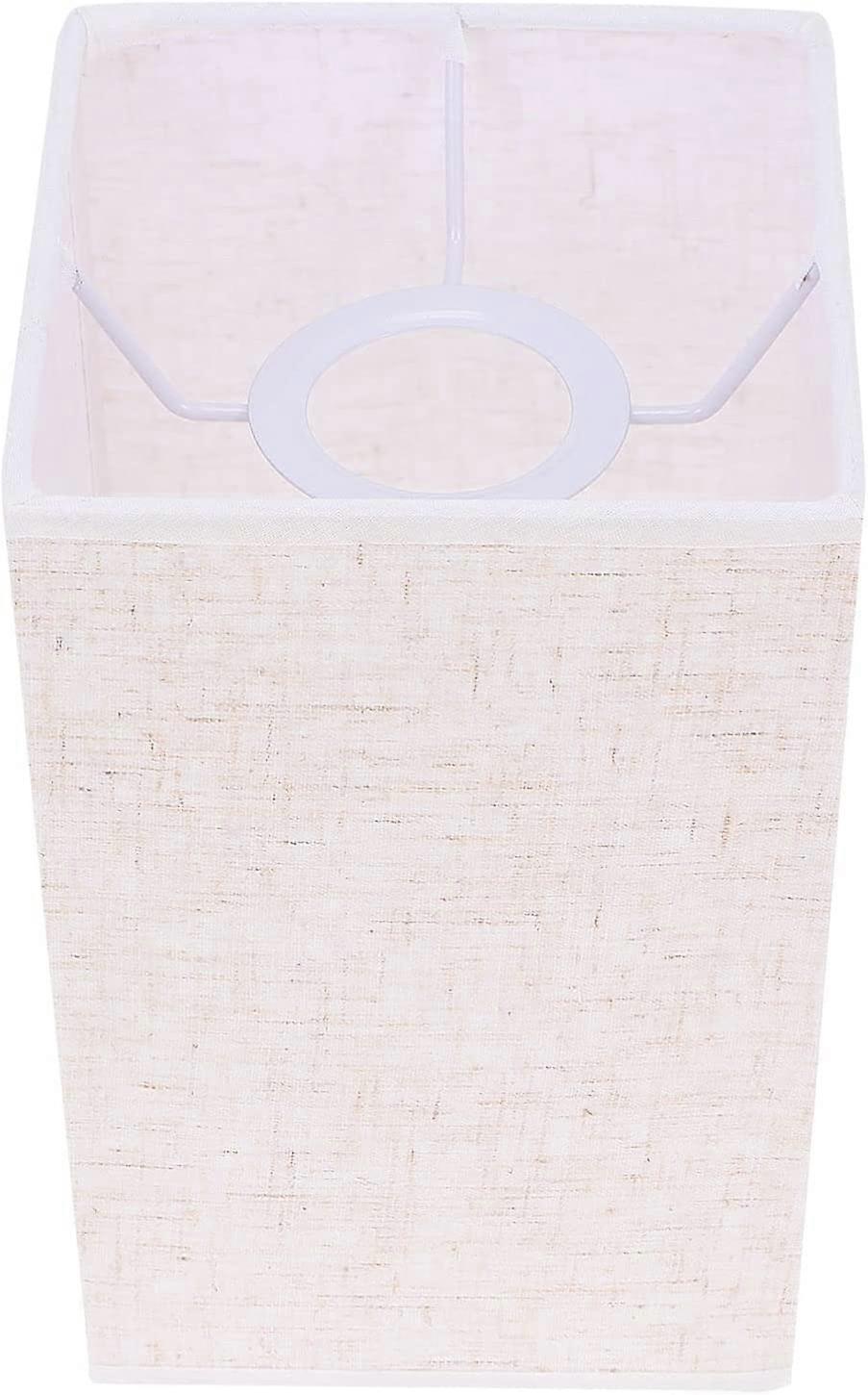 Lampshade Fabric Light Cover White Linen Lamp Shade Rectangular Fabric Lamp Shade Fabric Lampshades Linen