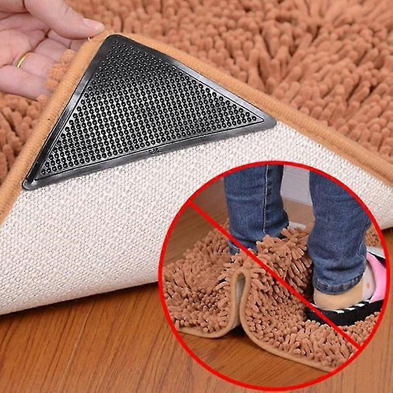 Universal Reusable Non-slip Rug Grippers (4 Pcs)