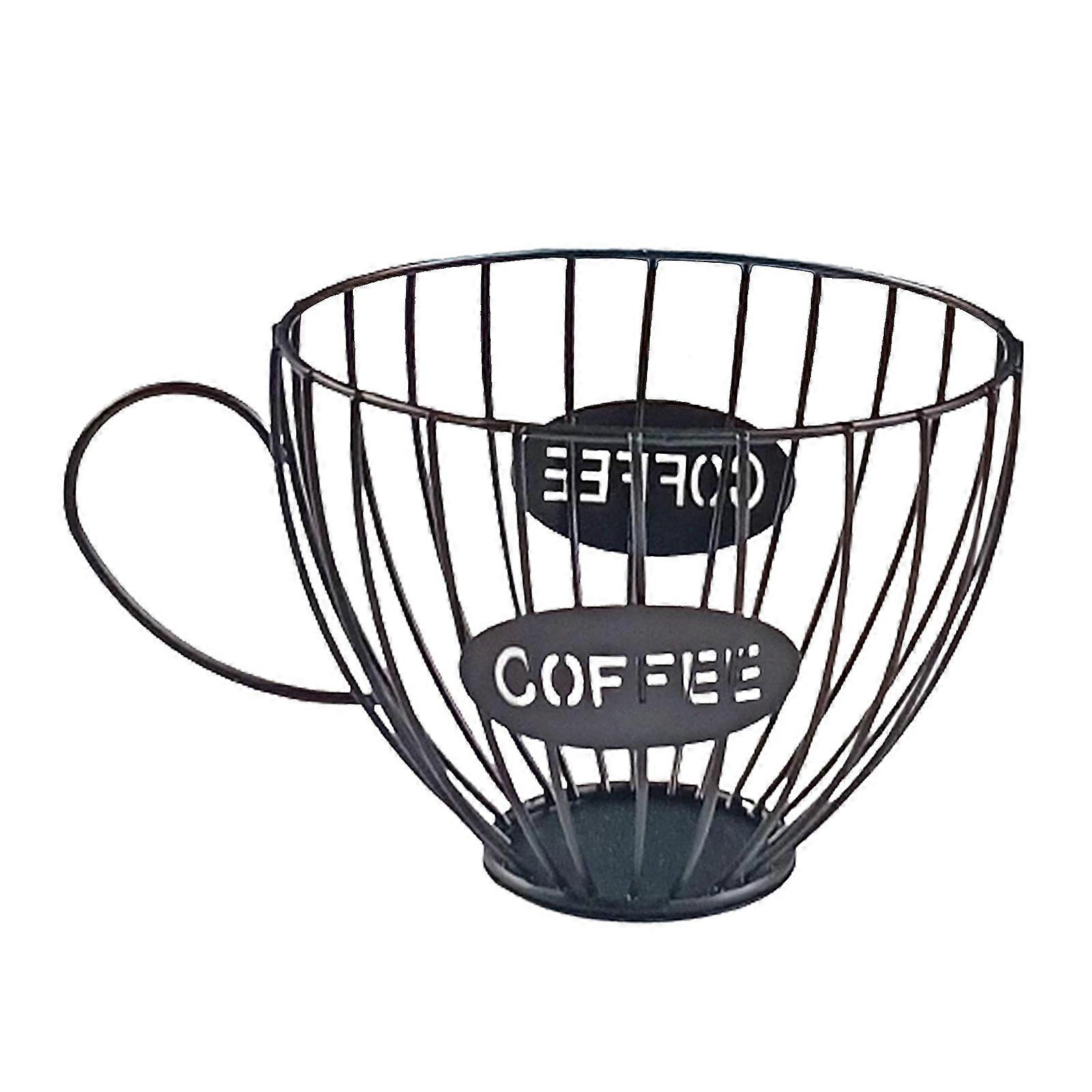 Kaffeepadhalter Organizer Becher Kaffeepadhalter Schwarz
