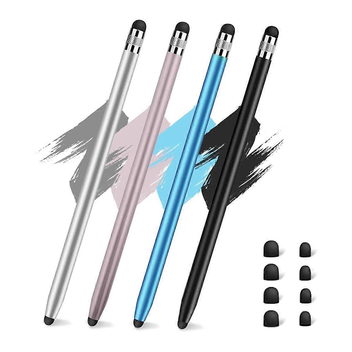 4 Pcs Stylus Pen for Touch Screen,Work for //Android Tablets,Stylus 2-In-1 Sensitivity and High Pre
