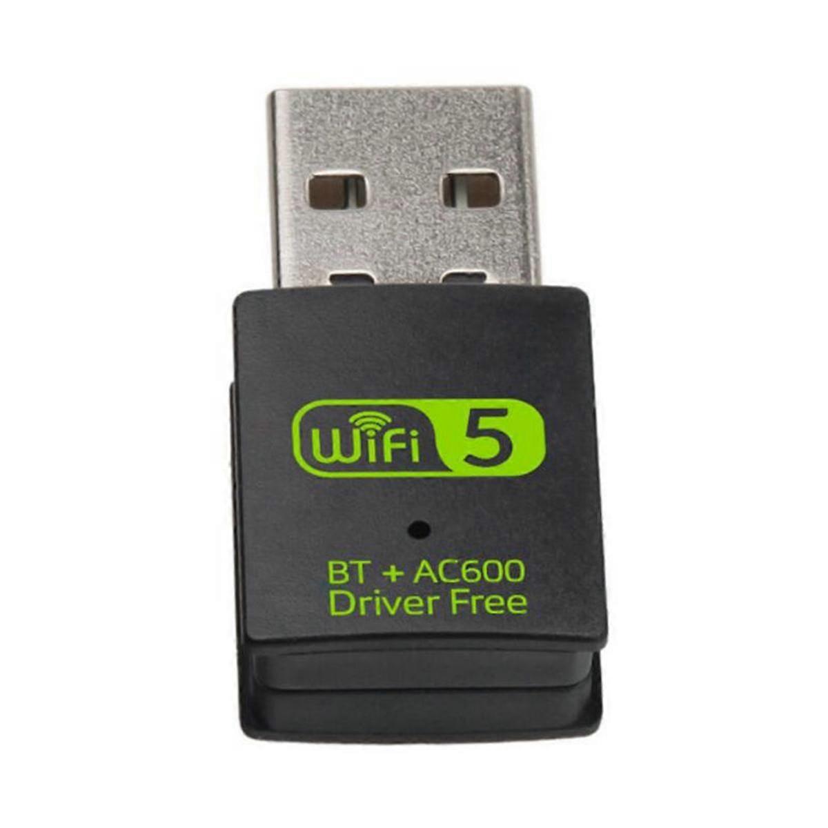 600Mbps USB WiFi adaptér Ovladač Zdarma Bluetooth 5.0 Dual Band Network Card Dongle pro XP / 7/8 / 8.1 / 10