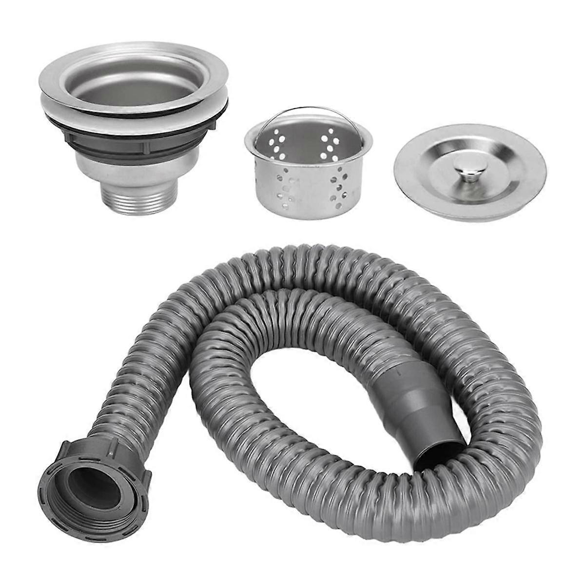 Drain Plug Stainless Steel Sink Plug, Hair Salon Shampoo Basin Drain Plug, Sink Plug with Hair Catc