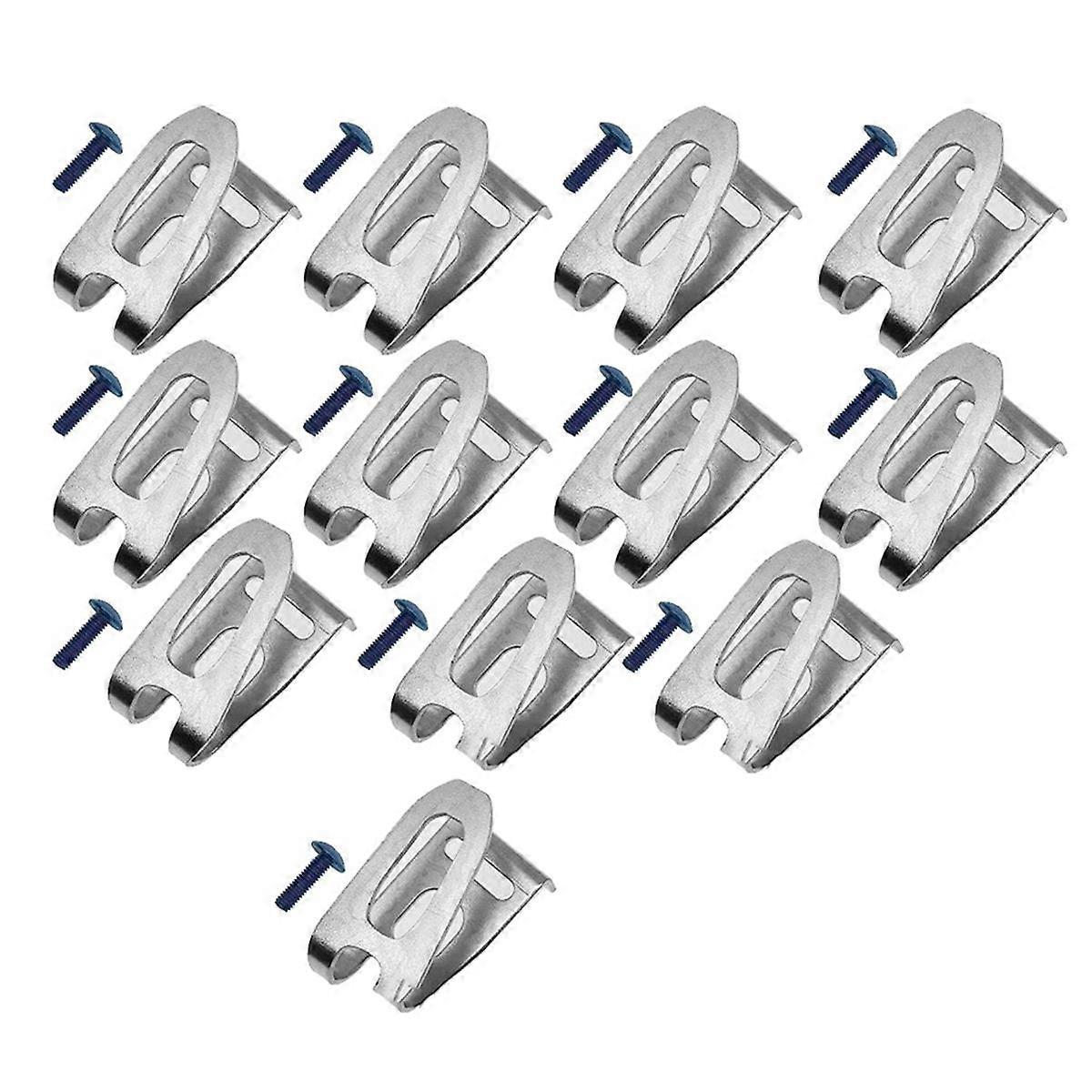12Pcs Power Tools Waist Buckle Tool Hook Belt Buckle with Screw is Suitable for BDA350, BDF343H, BD