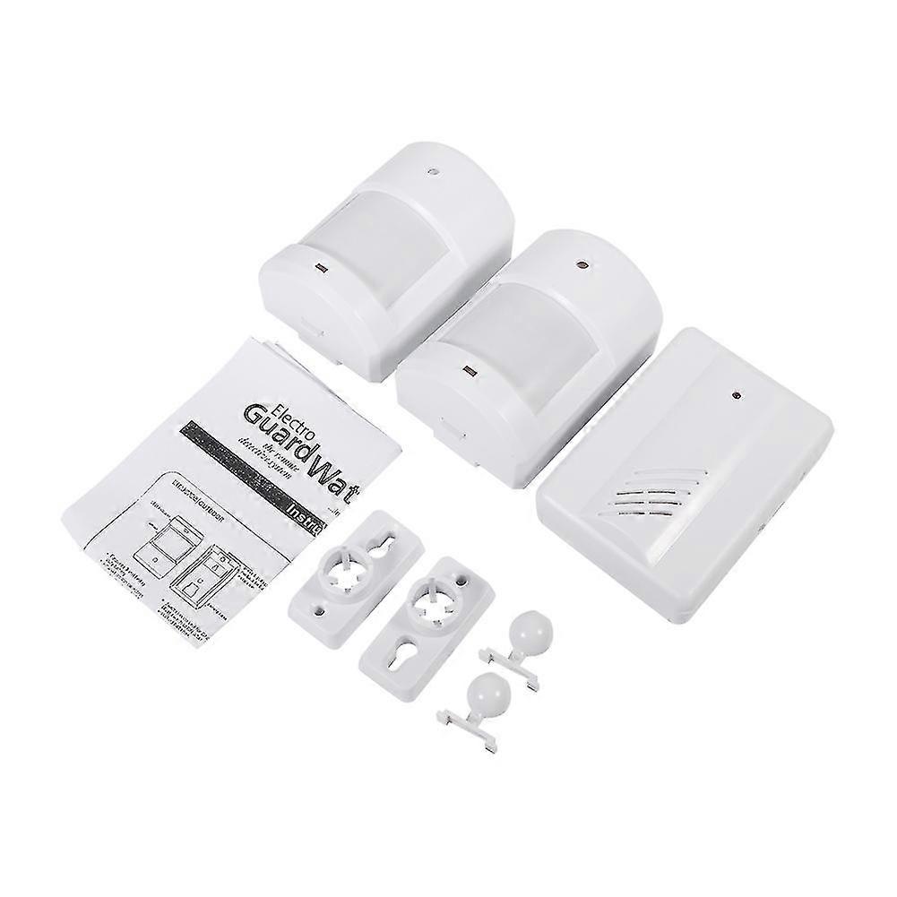 Wireless Motion Sensor Doorbell Alarm System for Home - 1 Receiver and 2 Transmitters