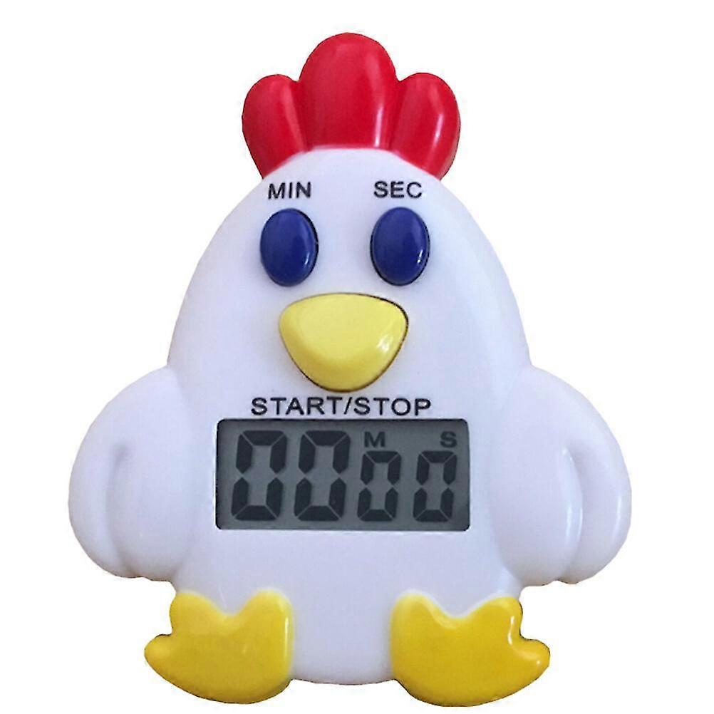 Household Timer Chicken Electronic Timer Adorable Reminder Device Student Countdown Timer For Home Kitchen Office Shop With Battery)