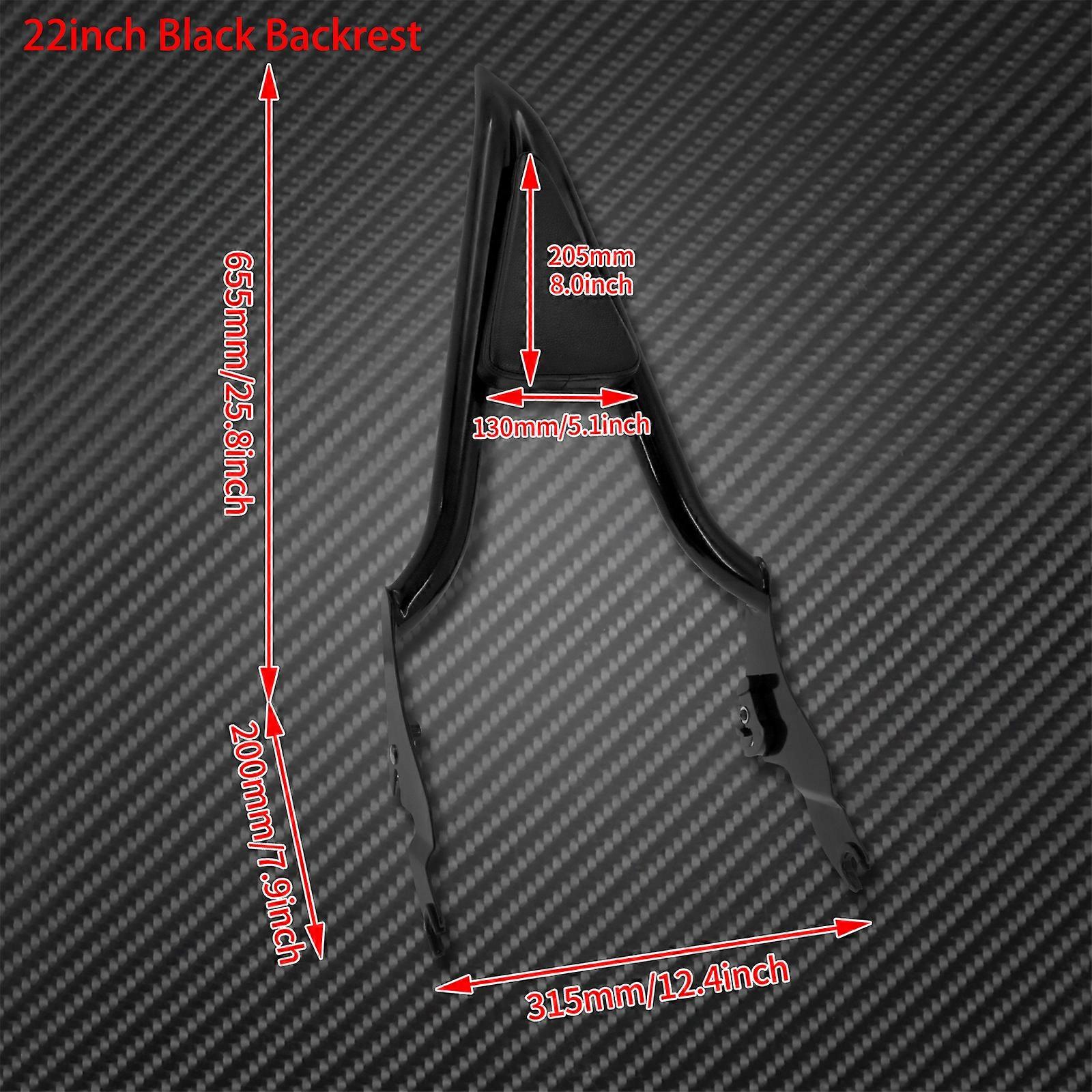 Moto Passeggero Rimovibile Schienale Posteriore Sissy Bar Nero Per Harley Touring Road King Electra Glide Ultra Limited 2009-2023