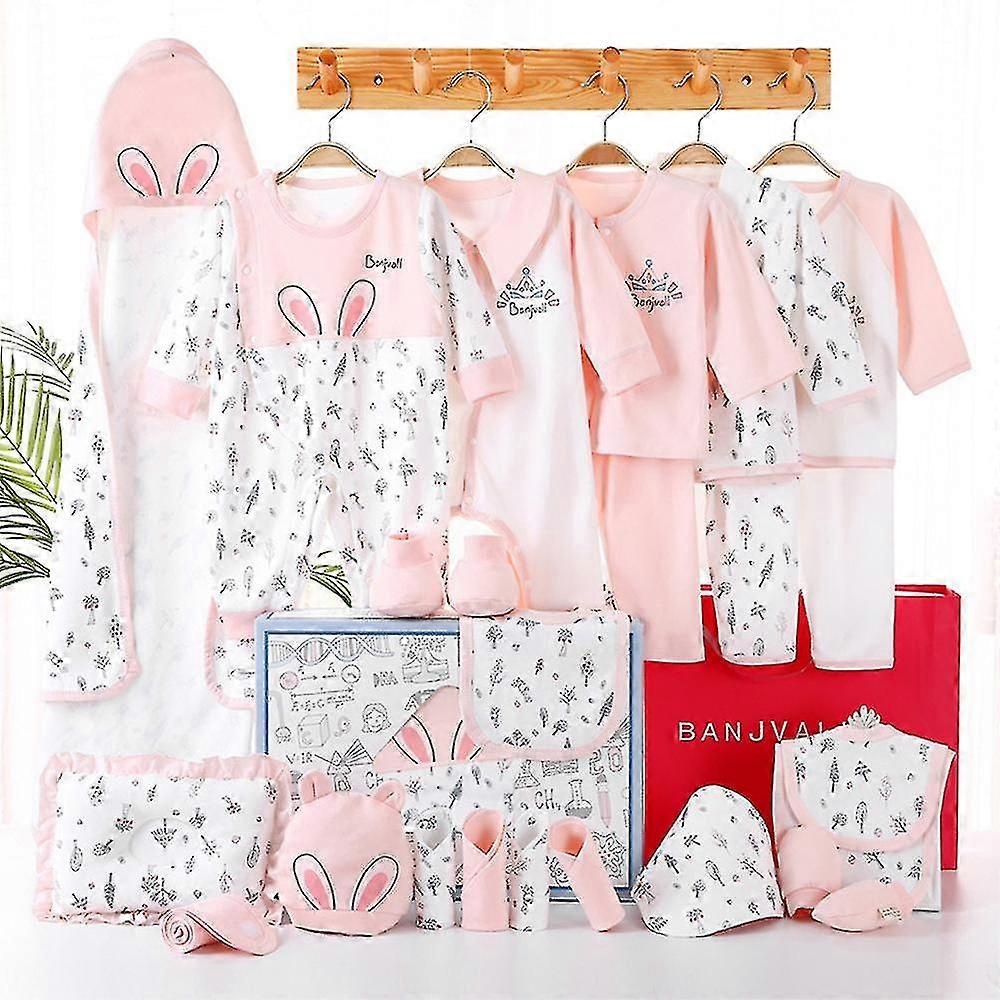 ملابس اطفال مجموعة هدايا حديثي الولادة مجموعة ملابس وإكسسوارات من القماش الناعم