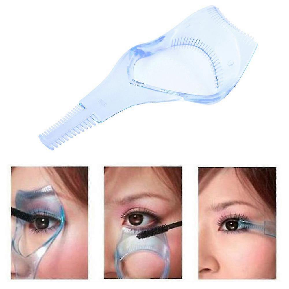 3 In 1 Mascara Guard Eyelash Brush Curler Lash Comb Multifunctional Cosmetic Tool