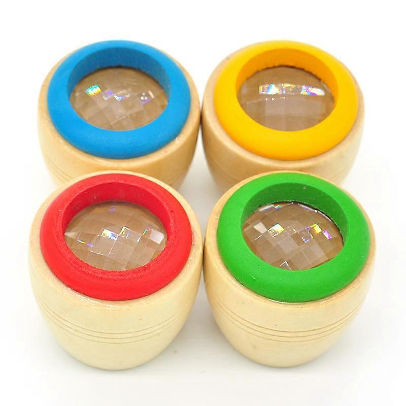 random styleMagic Wooden Kaleidoscope Educational Toy for Kids Learning-Set of 2 Kaleidoscopes