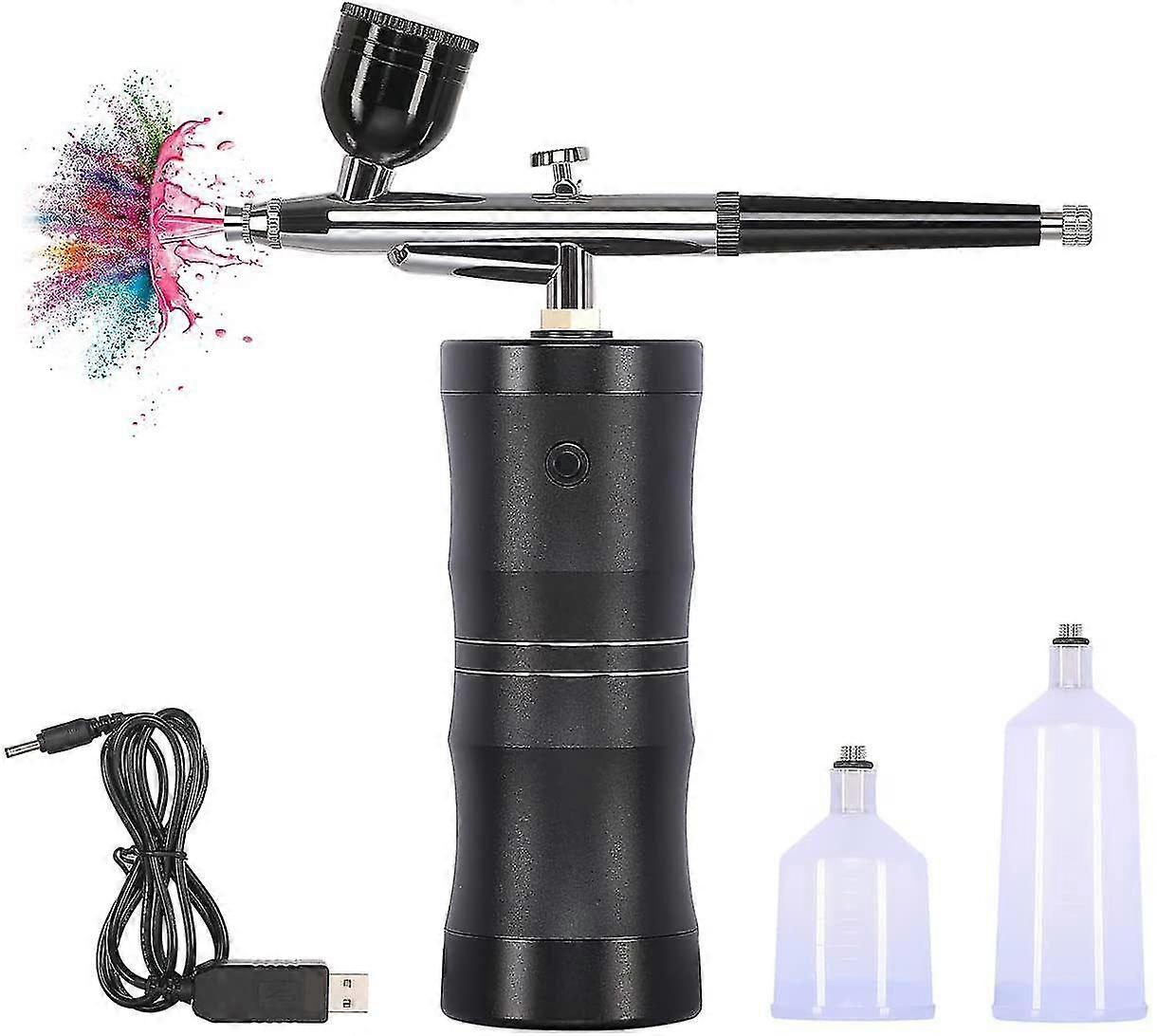 Airbrush Kit Portable Mini Air Brush Spray Gun With Compressor Kit Single-dual Action Paint Set