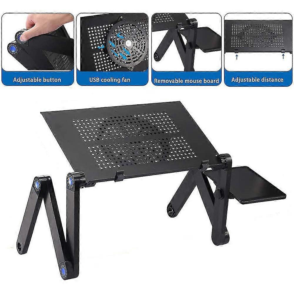 Standard Large Fan + Mouse Board Folding Computer Desk-blackoffice Culture And Education