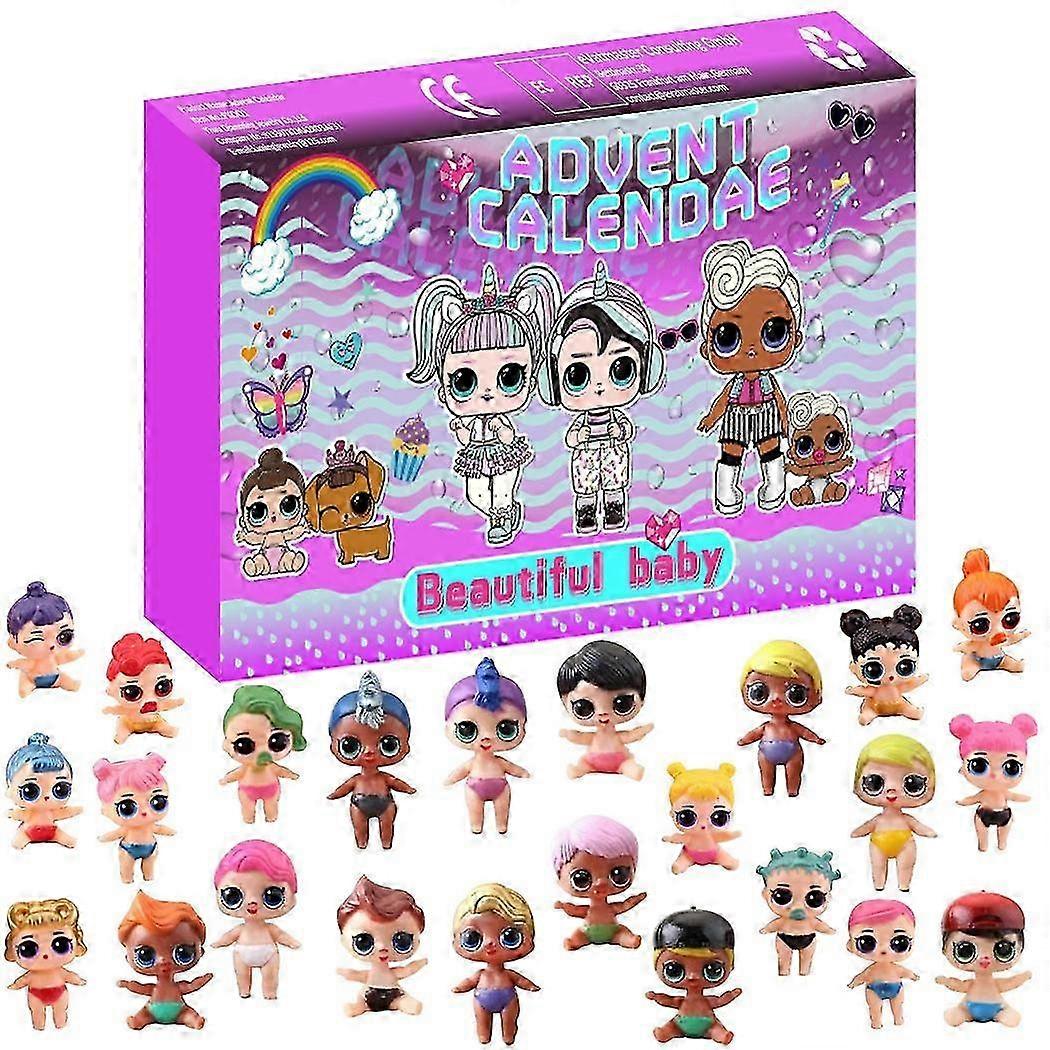 Doll toy countdown blind box 24 countdown blind box gift box childrens gift