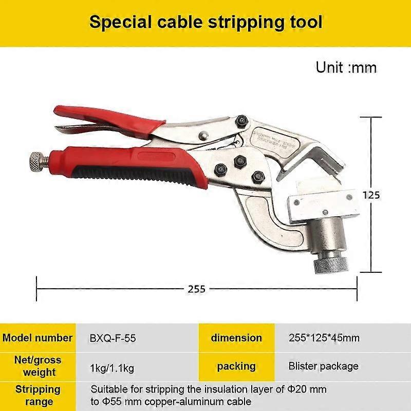 Multi-function electrician wire stripper BXQ-F-55 high voltage cable stripper insulation stripper