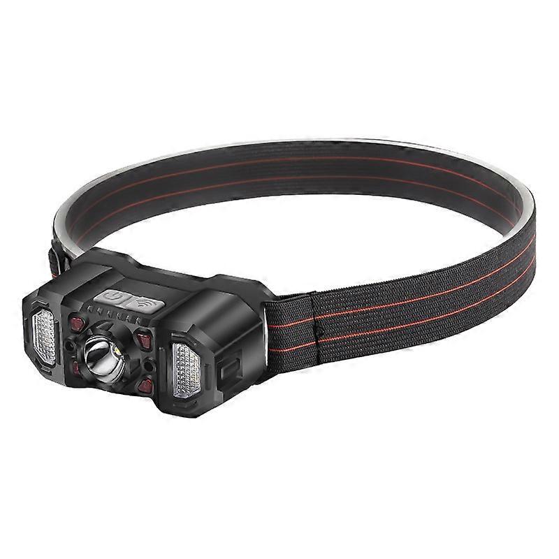 LED Smart Sensor Headlamp with USB Rechargeable Bright Light for Outdoor Use