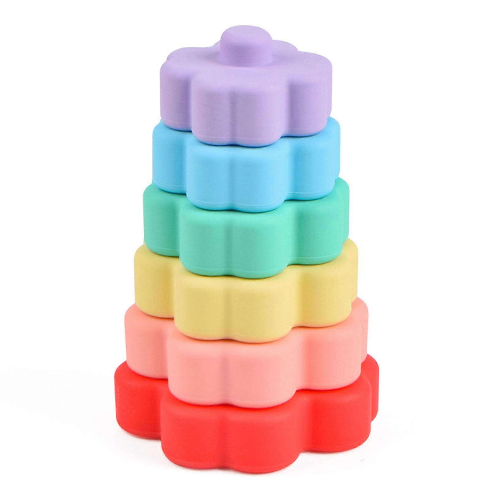 Infant Stackable Block Toys Stacked Colorful Cups for Infants Baby Supplies