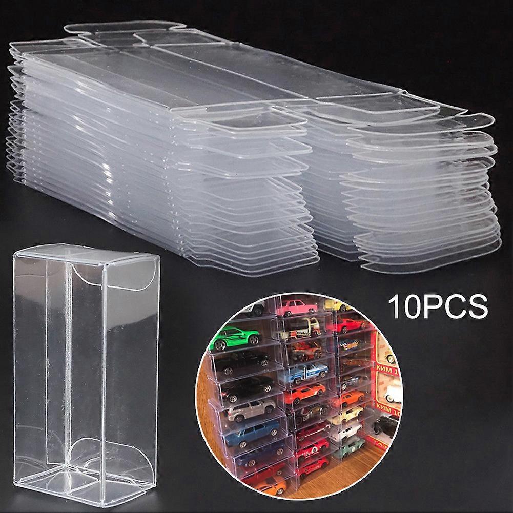 2023 New 10PCS 3.2*1.57*1.18InDisplay Boxes,Baseball Display Case, Uv Protected Acrylic Cube Baseball Holder Square
