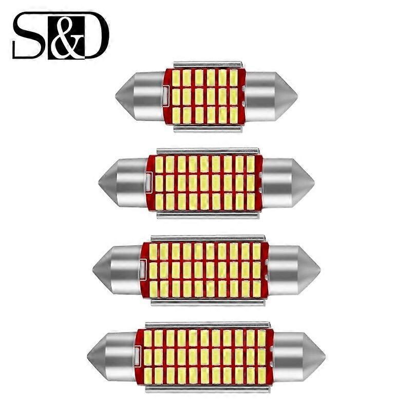 1pcs C5W LED Car Interior Light Canbus Festoon 31mm 36mm 39mm 42mm LED Bulbs 6000K White Dome Reading Light Auto Lamp 12V Motor Vehicle Lighting