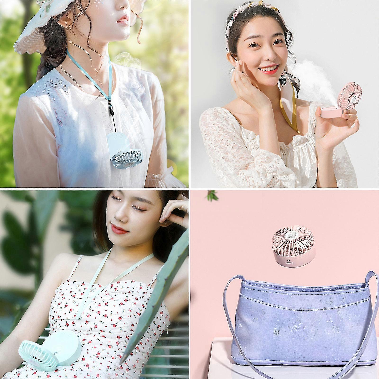 Mini Handheld Water Mist Fan Silent Electric Desktop Air Cooling Gadget