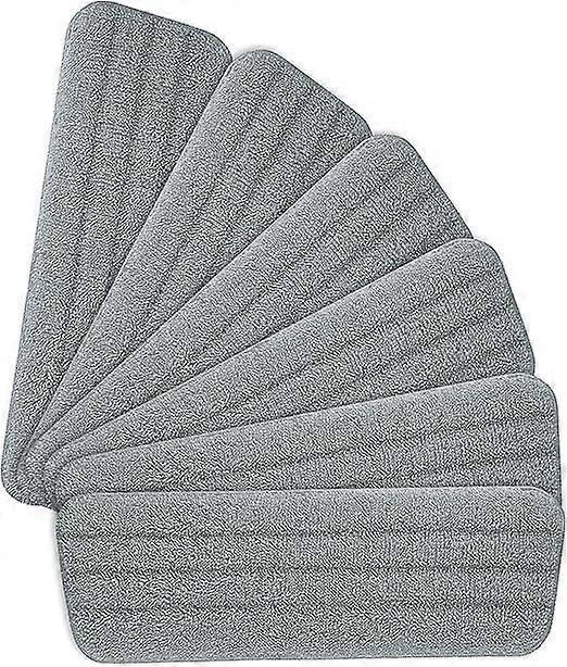 16.5"x5.5"(Gray6pcs Mop Pads Replacement,Microfiber Spray Mop for Spray Mops