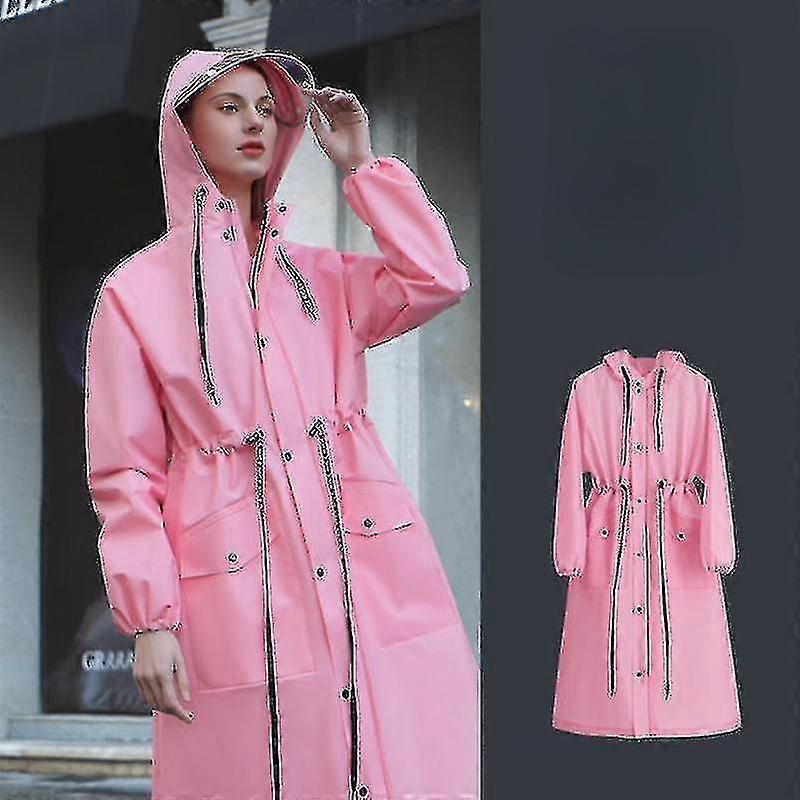 Moda Mujer Impermeable Impermeable Poncho con Capucha