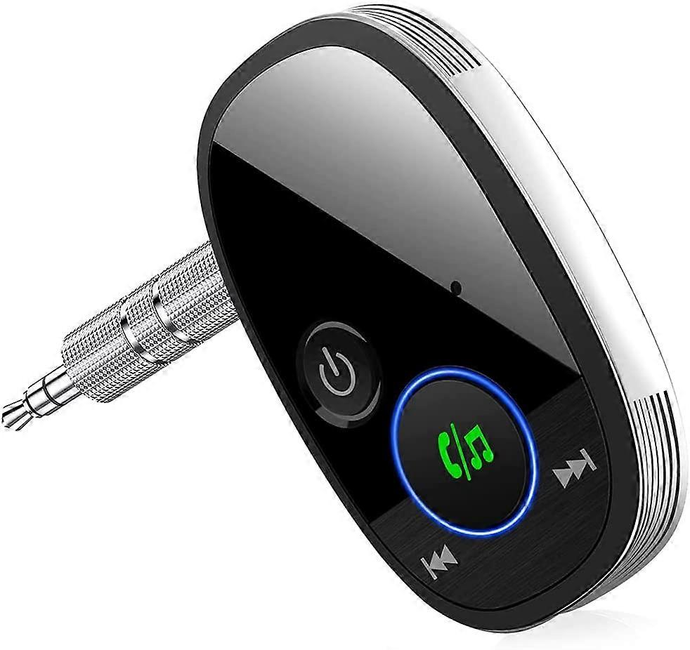 Bluetooth Receiver, Bluetooth 5.0 AUX Adapter, Noise Canceling Portable Bluetooth Receiver