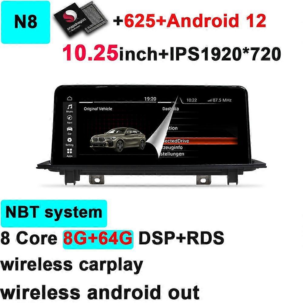 Car Carplay Android 12 Navigation GPS Audio Multimedia Radio Player for BMW 3 Series F30 F31 F34 F80 2013 2014 2015 2016 2017