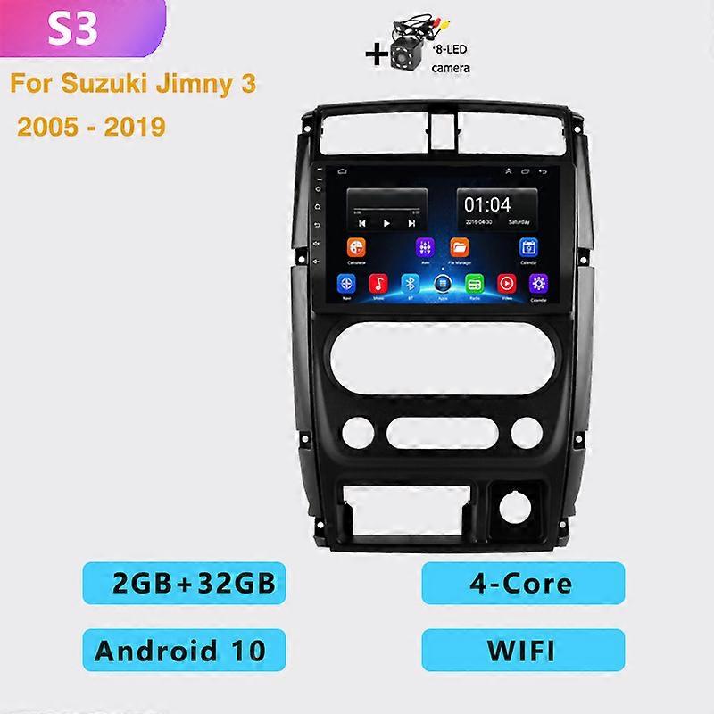 2 DIN Auto Android car radio multimedia player 4G Carplay GPS navigation No DVD For Suzuki Jimny 2007 2008 2009 2010-2012