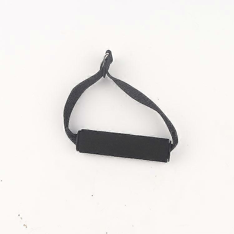 2pcs Single-grip Handles With Carabiner Clips Pull Handle Exercise Handles For Resistance Tube Exercise Strength Training (black)