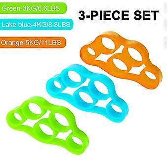3pcs Finger Gripper Silicone Hand Gripper Resistance Band Finger Expander Train