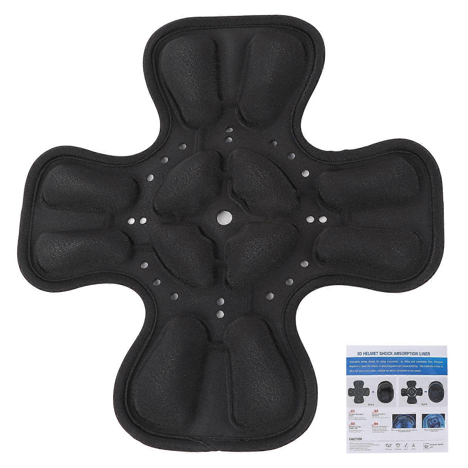 Universal Helmet Padding Set 360 Head Protection 3D Air Pocket Shock Absorption