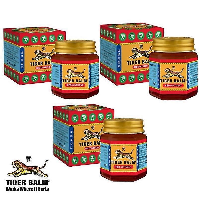 3 قطع مرهم بلسم النمر لتخفيف آلام العضلات الطب الصيني مسكن أحمر