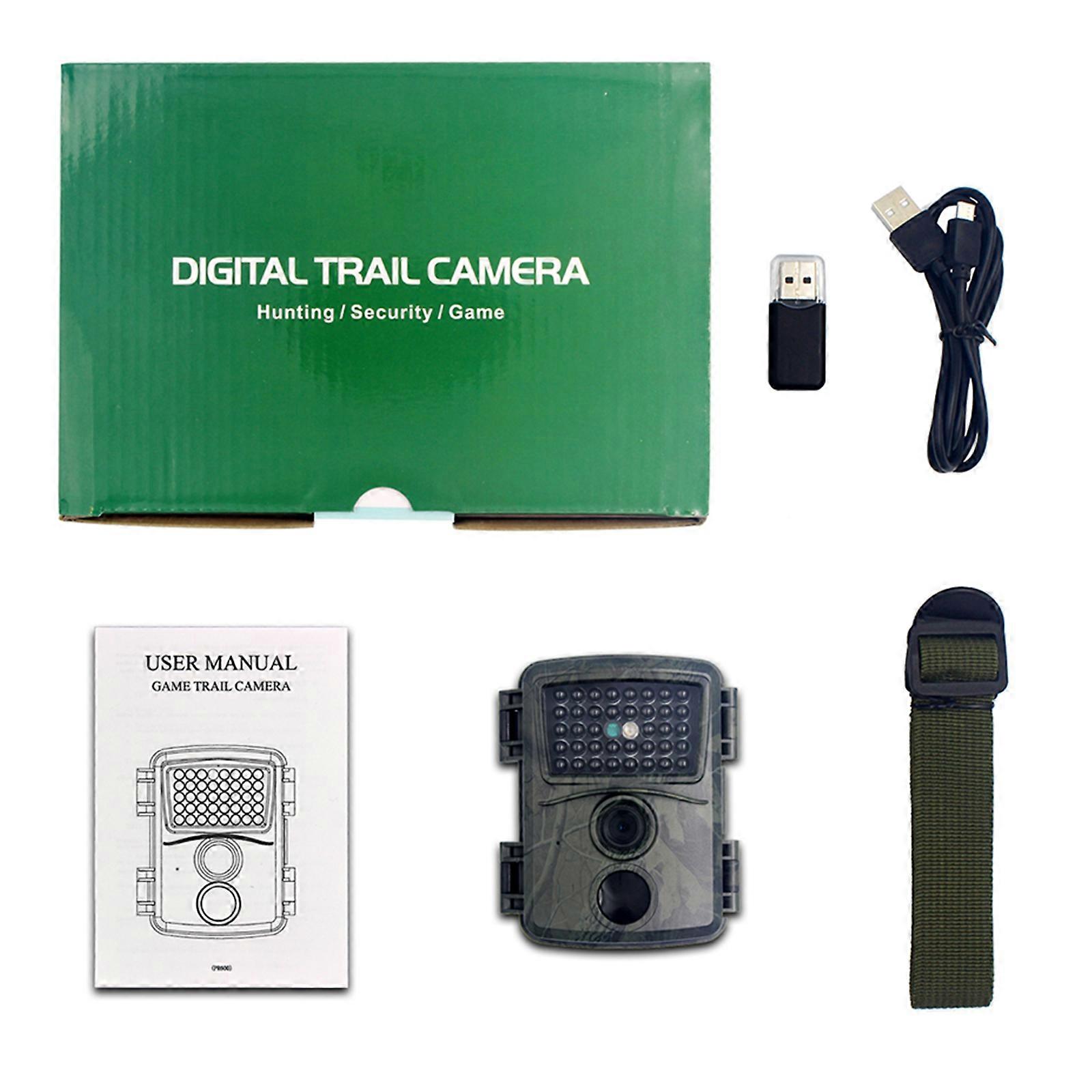 IP54 12MP 1080P 90FOV 0.8s Motion Trigger IR LED Caméra de vision nocturne Faune